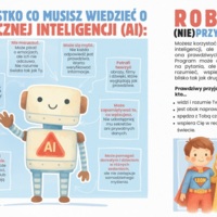 Broszura: Myślenie to Twoja supermoc! AI to tylko pomocnik (dzieci)