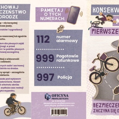 Broszura: Konsekwencje mają pierwszeństwo - bezpieczeństwo zaczyna się od Ciebie (młodzież)