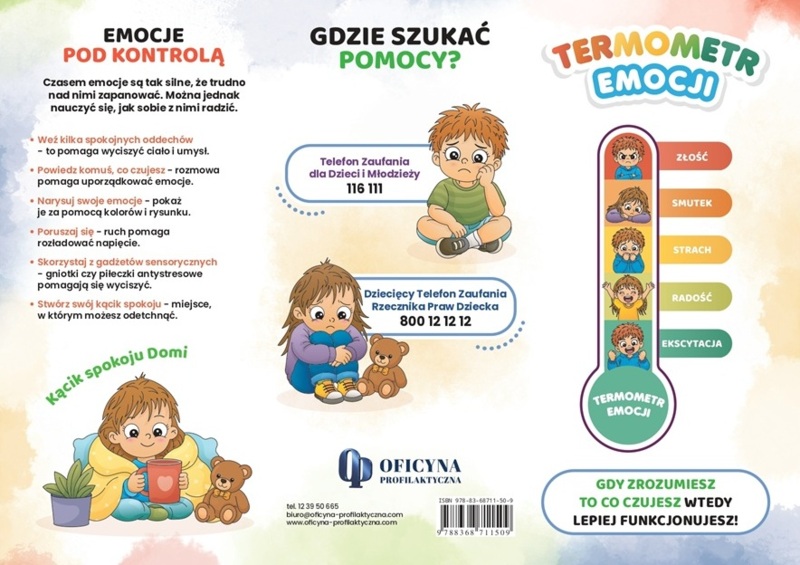 Broszura: Gdy zrozumiesz to, co czujesz – wtedy lepiej funkcjonujesz! (dzieci)
