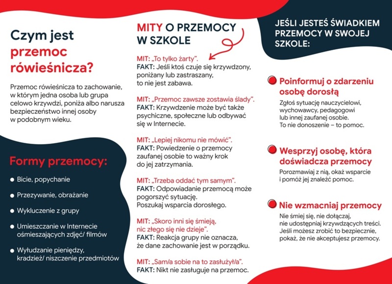 Broszura:  Przemoc Rówieśnicza Dzieci i Młodzież