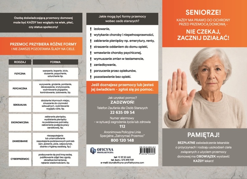 Broszura: Przemoc Seniorzy