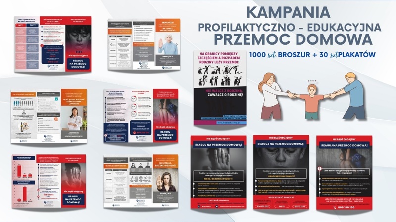 Kampania profilaktyczno-edukacyjna z zakresu przemocy domowej. Reaguj na przemoc domową.