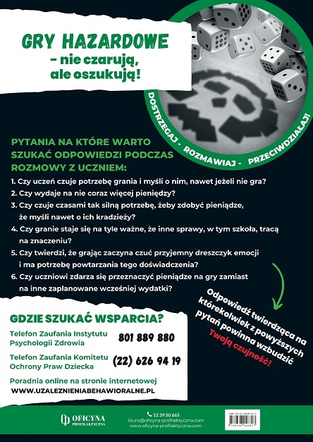 Plakat:  Hazard dostrzegaj rozmawiaj(Pedagodzy)